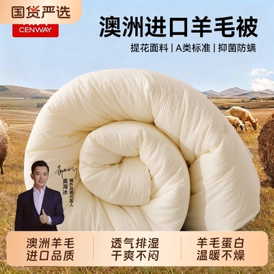 城外澳洲羊毛被吸湿透气