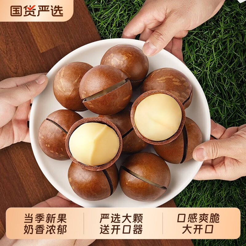 新货夏威夷果坚果奶油味干果炒货坚果零食网红休闲零食奶香夏果