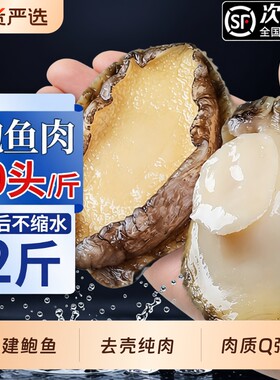 鲍鱼肉鲜活冷冻去牙去壳新鲜活特大鲍现剥去内脏火锅食材海鲜水产