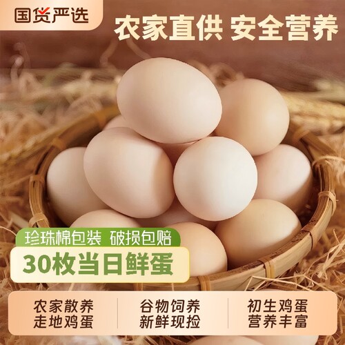 现捡柴鸡蛋新鲜散养土鸡蛋
