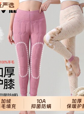 雅鹿保暖裤女士加绒加厚秋冬护膝棉裤老年人内穿膝盖冬季打底秋裤