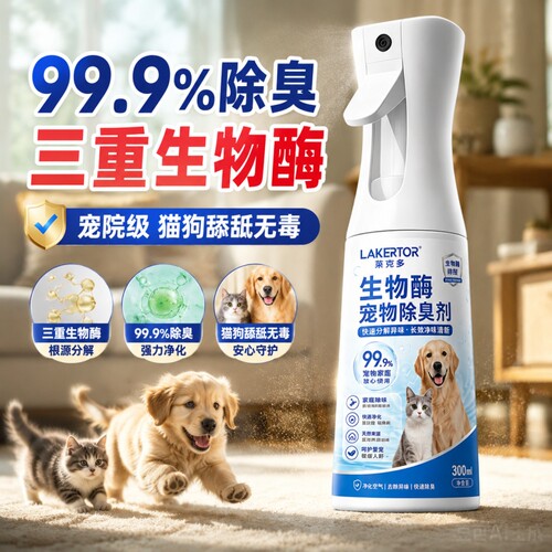 宠物生物酶除臭剂分解除猫尿猫咪狗狗杀菌室内去尿味液喷雾除味剂