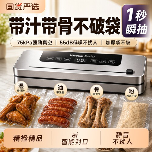 真空机封口机一体食品包装机