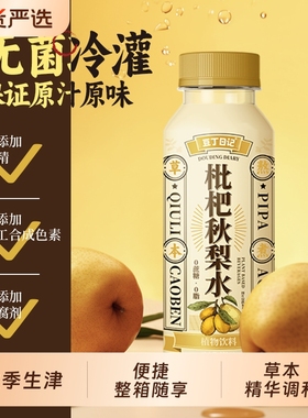 豆丁日记秋冬滋养枇杷秋梨水润喉清肺下火生津儿童整箱350ml