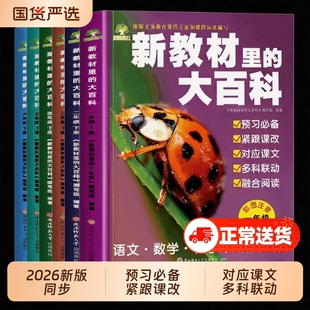 2026春下册新教材里的大百科同步小学1-6年级全国语文数学科学知识拓展孩子的第二课堂一二三四五六年级科普百科常识课本阅读新版