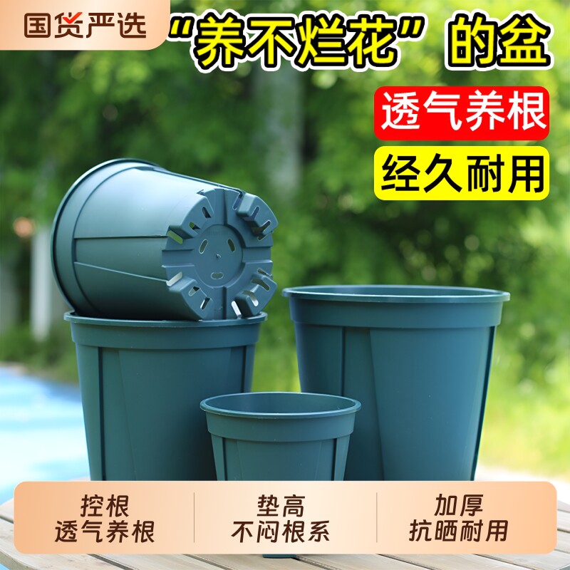 花种植盆大号透气控根盆铁线莲月季花盆塑料不树脂高脚青山盆阳台图片