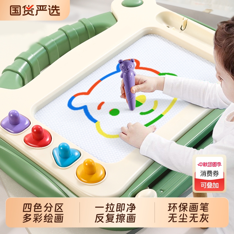 儿童画板家用可擦消除的幼儿磁性写字板宝宝画画神器涂色玩具礼物
