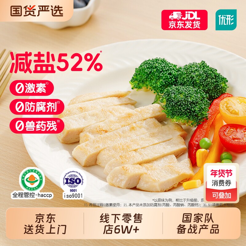 优形就是嫩鸡排鸡胸肉鸡肉半成品橄榄油高蛋白质代餐鸡排主食