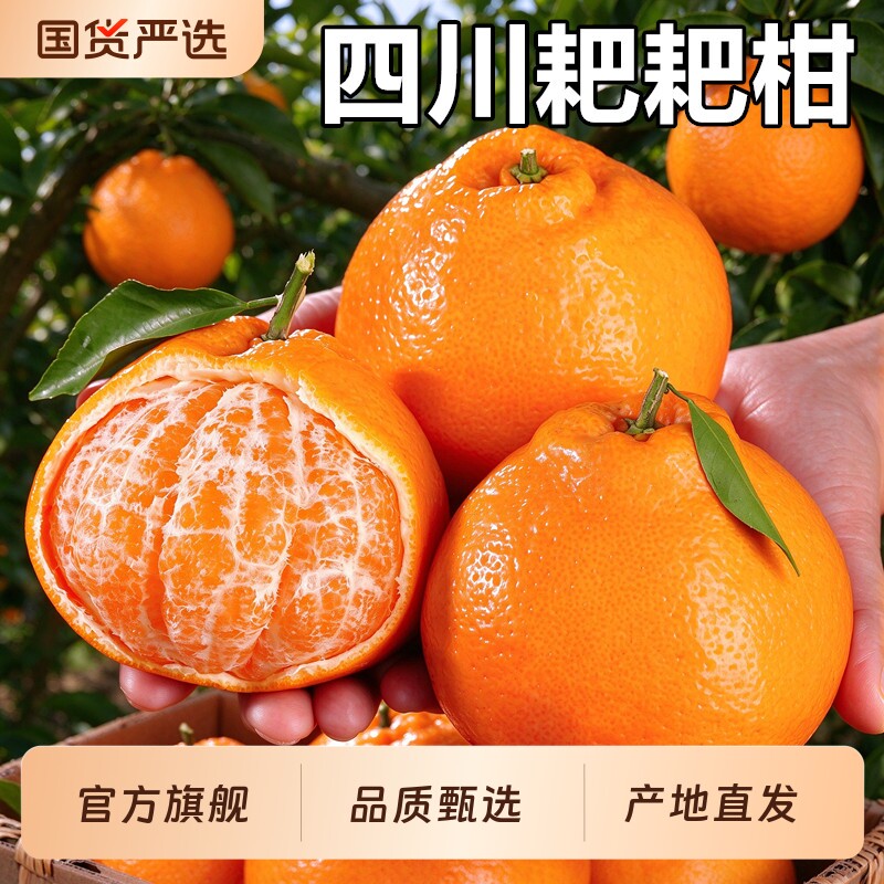 四川春见耙耙柑新鲜水果当季整箱正宗橘子丑柑橘粑粑柑桔大果包邮