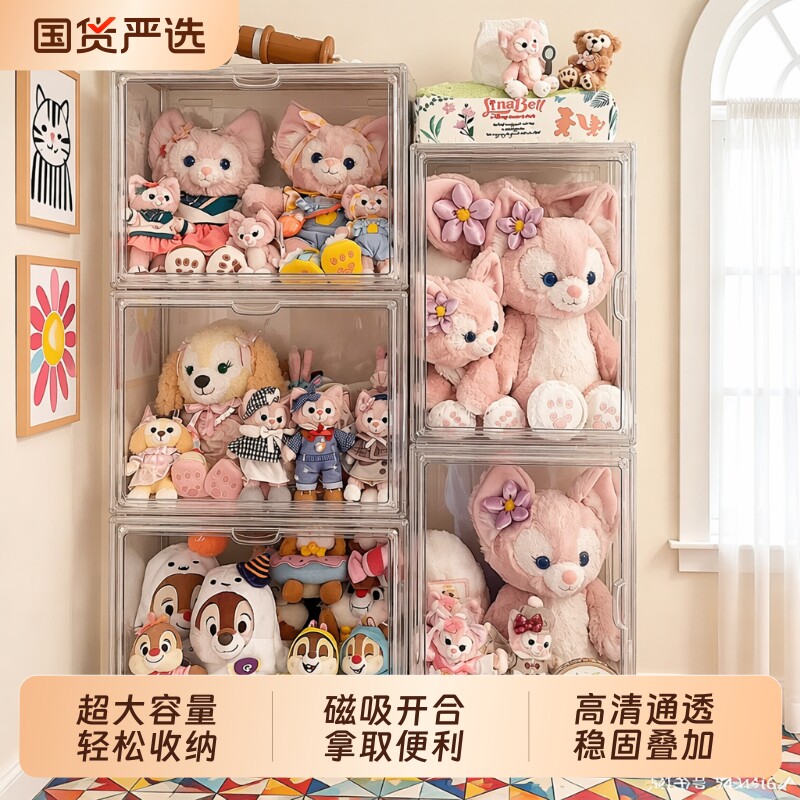 盲盒收纳展示架透明防尘亚克力图片