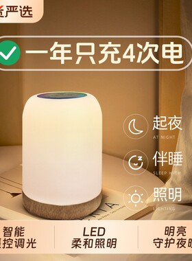 【超6000次加购】充电触摸小夜灯