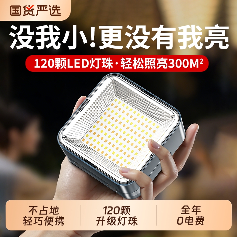 【够亮】微笑鲨户外露营灯