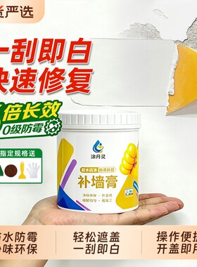 防水补墙膏家用墙面修补白色腻子膏防霉防潮防碱墙壁修复墙体抗裂