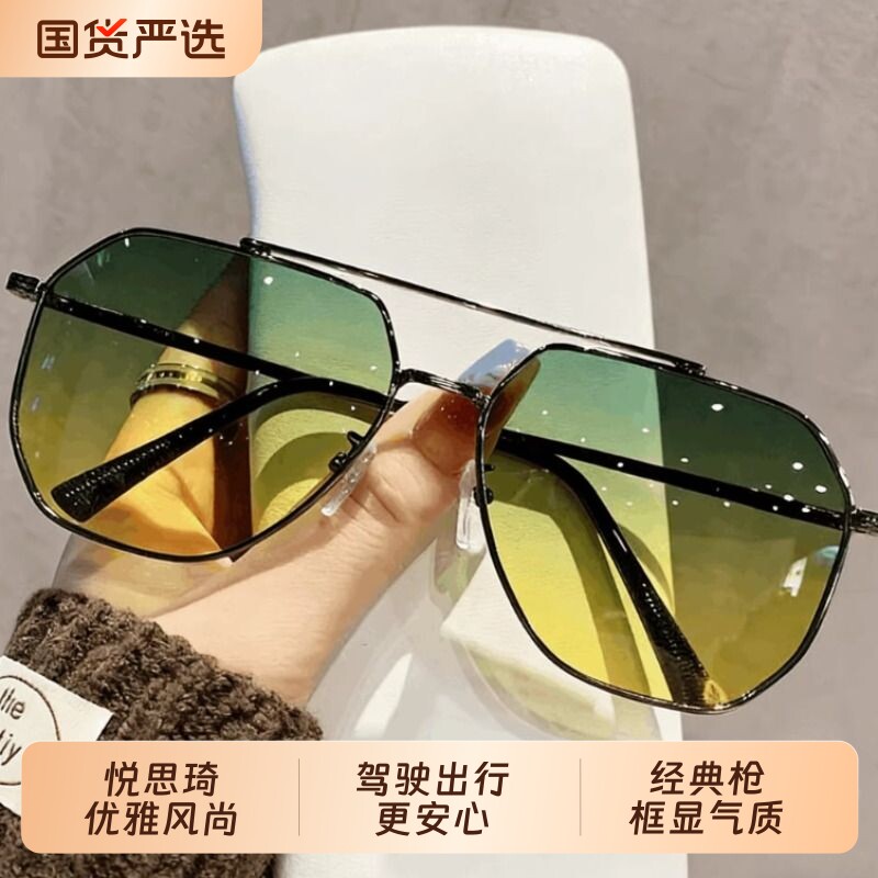 日夜两用偏光墨镜男士2026新款开车专用防紫外线太阳镜男款高级感