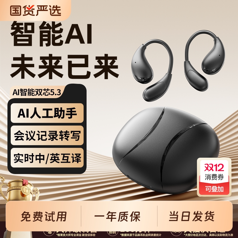 DeepseekAi智能】翻译挂耳式耳机