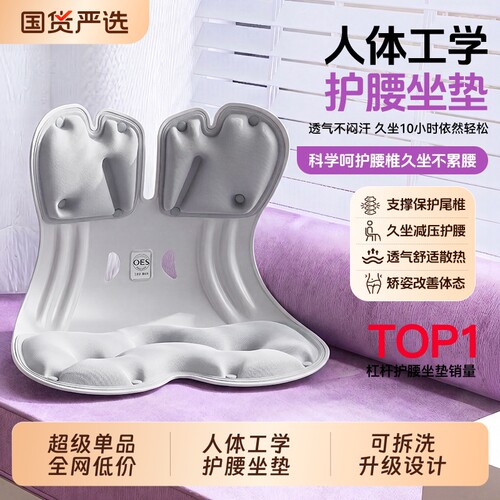 OES人体工学护腰坐垫一体腰靠垫