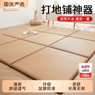 2025新款凉席地垫睡觉打地铺神器榻榻米床垫午睡垫家用席子藤席垫