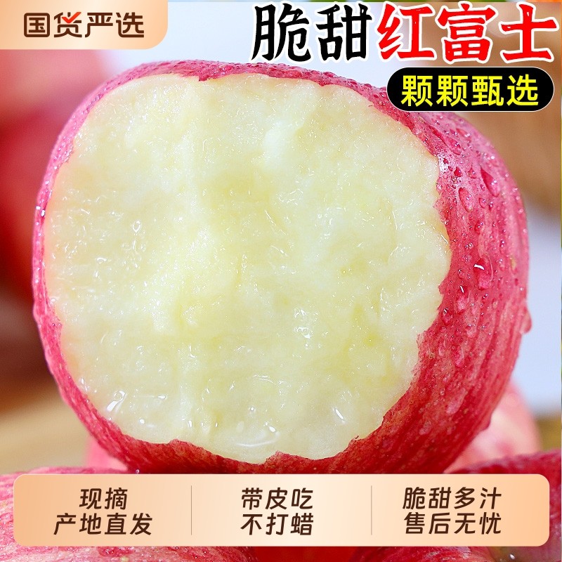 新鲜苹果正宗红富士当季水果冰糖心整箱包邮脆甜多汁现摘圣诞好吃,水产肉类/新鲜蔬果/熟食,苹果,淘宝优惠券,粉丝福利购,淘宝优惠卷
