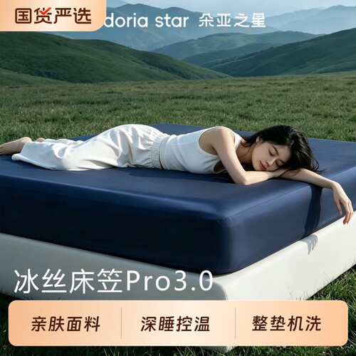 朵亚之星冰丝床笠单件水洗真丝床垫保护罩防滑全包床罩2026新款夏