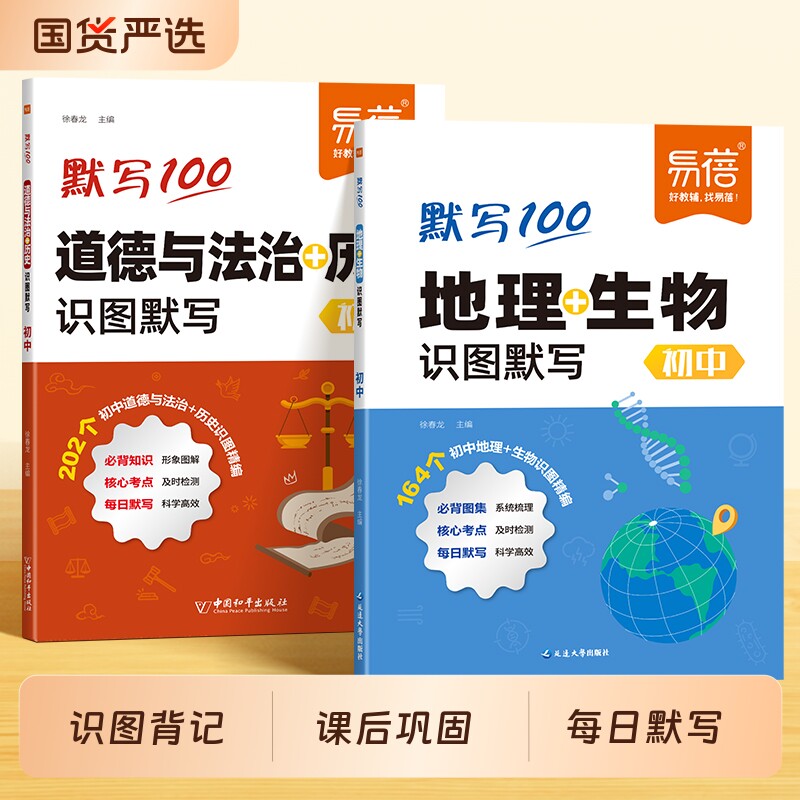 初中小四门必考点识图默写