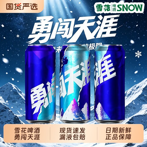 雪花啤酒勇闯天涯啤酒罐装