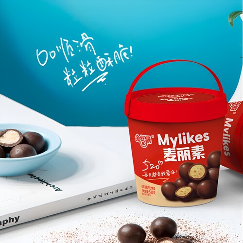 金丝猴原味麦丽素520g桶装