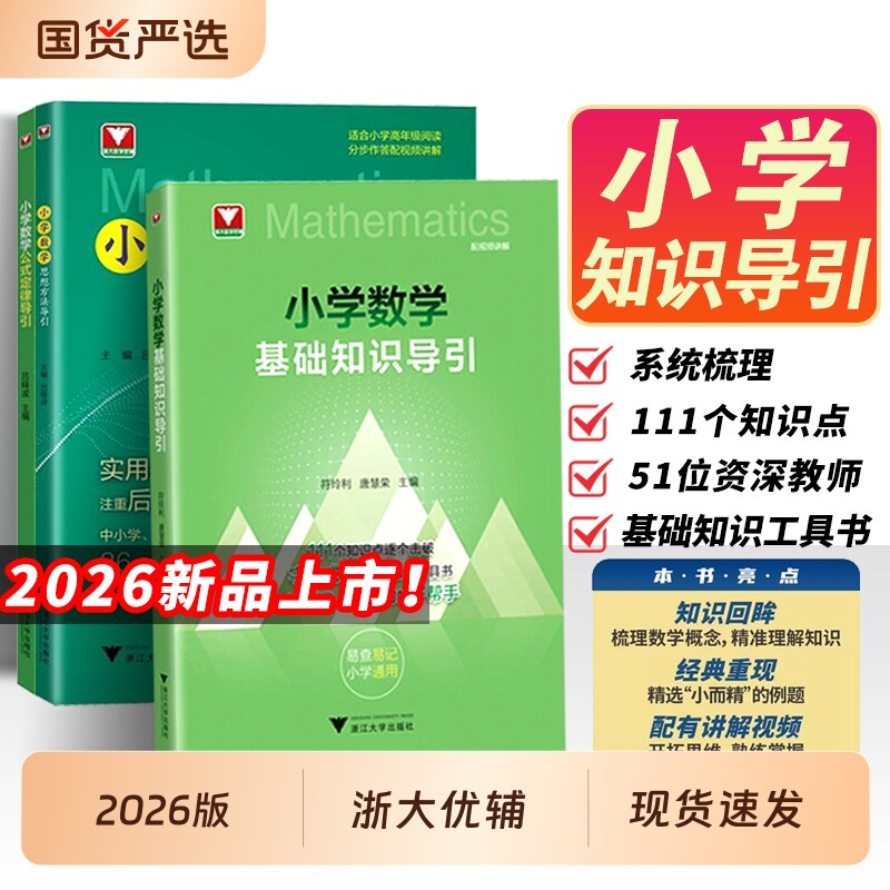 2026小学数学基础知识导引字典式实用工具书100个调整性问题速