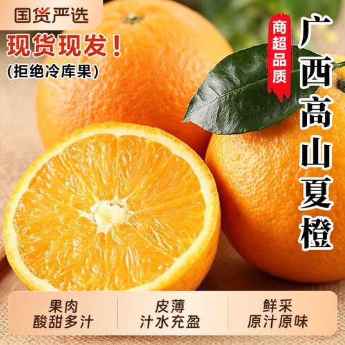 当季夏橙正宗高山橙子酸甜多汁农