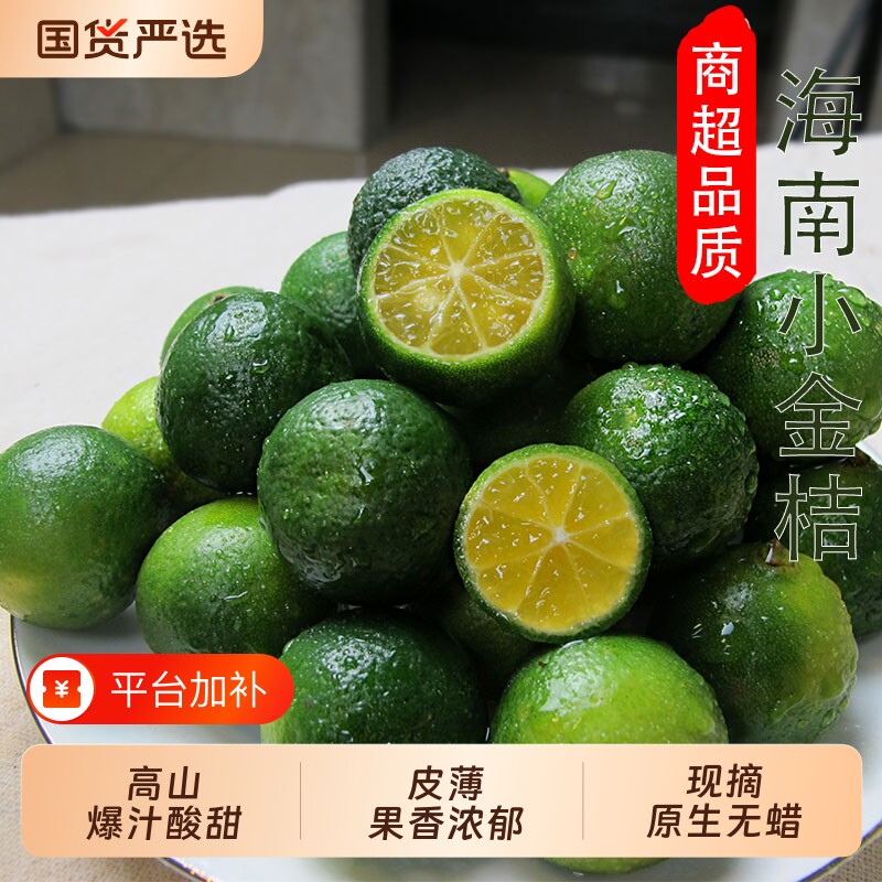 海南青柠檬小青桔新鲜现摘皮薄爆汁酸香浓郁当季水果泡饮优选