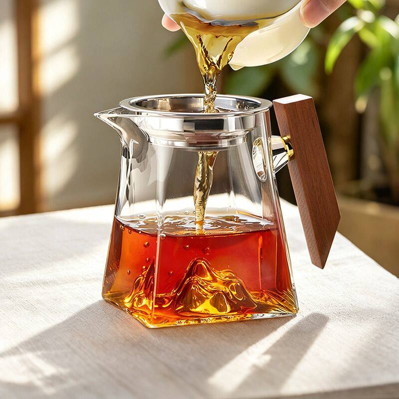 忆壶茶玻璃公道杯分茶器公杯茶具配件功夫茶具套装加厚耐热茶杯子