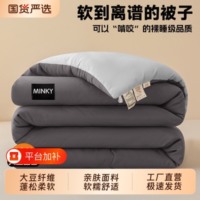 大豆纤维单人被春秋款
