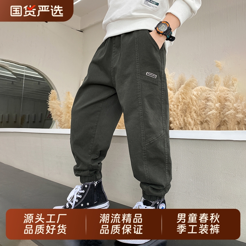 痞帅风男童工装裤春秋款