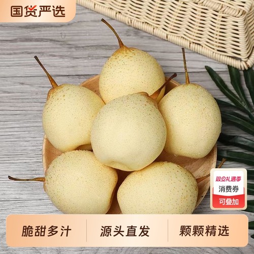 河北鸭梨水晶梨包邮非皇冠梨雪梨香梨新鲜梨子产地直发