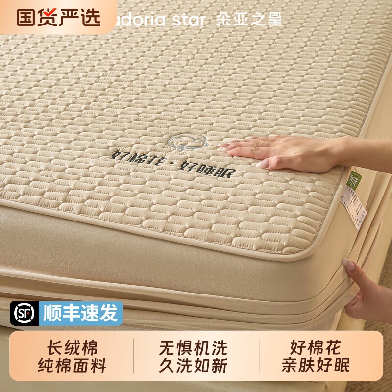 朵亚之星床笠罩纯棉单件2025新款四季通用席梦思床垫保护罩床套