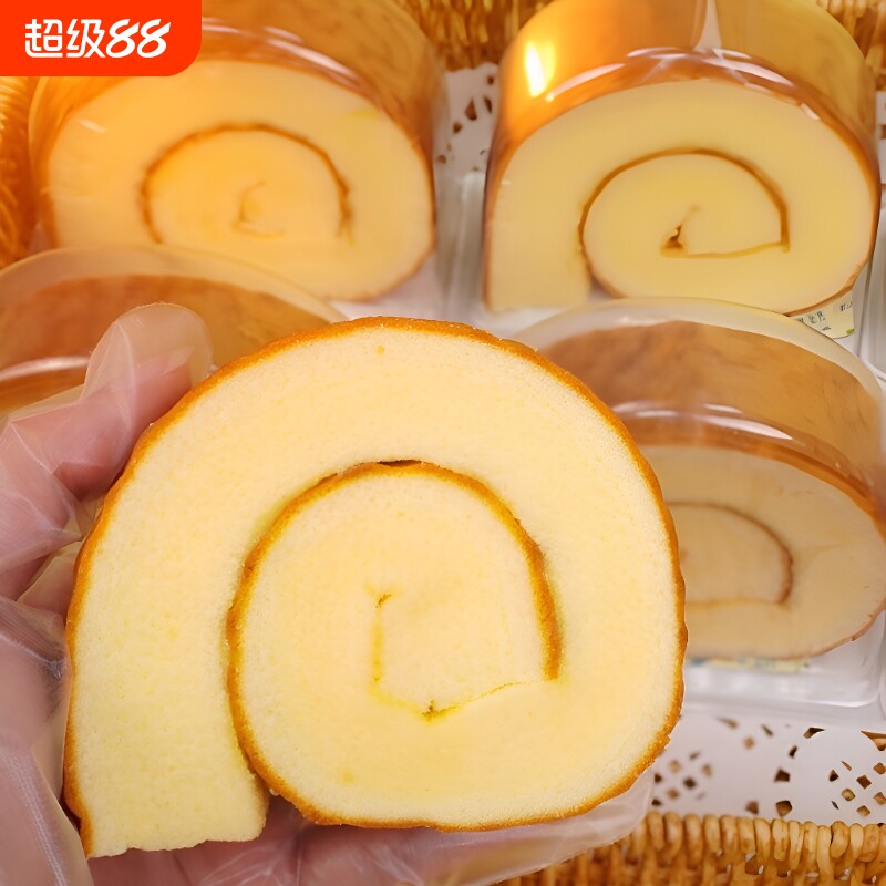 虎皮卷蛋糕卷面包早餐整箱独立包装学生巧克力瑞士卷健康糕点美味