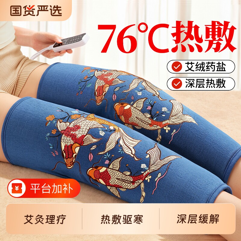 电加热护膝盖艾草海盐袋热敷理疗袋神器护腿部关节保暖专用艾灸包