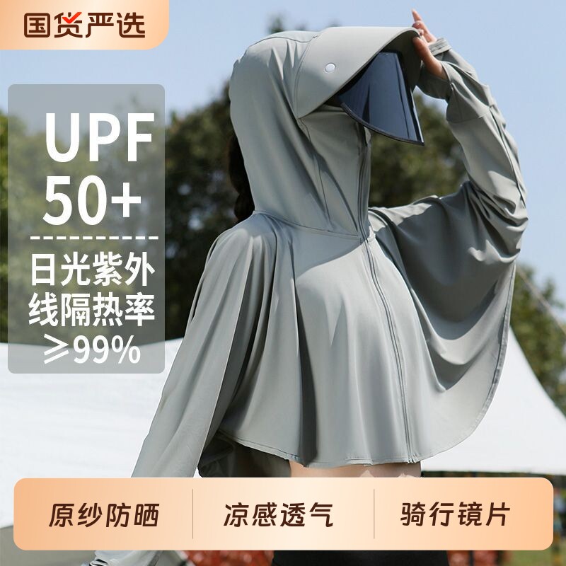 防晒衣女披肩2026夏季防紫外线冰丝透气罩衫薄款短外套轻薄开衫图片
