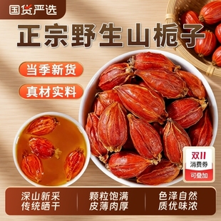 山栀子中药材官方旗舰店栀子花茶栀子果干黄山栀子香料红栀子上色