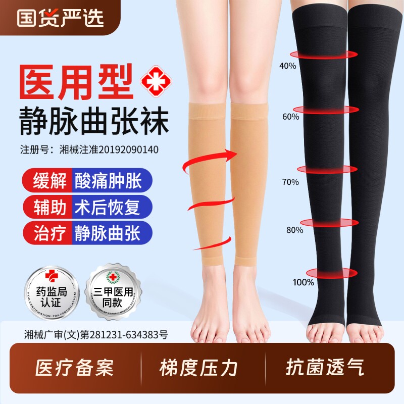 医用抗菌】治疗型静脉曲张弹力袜图片