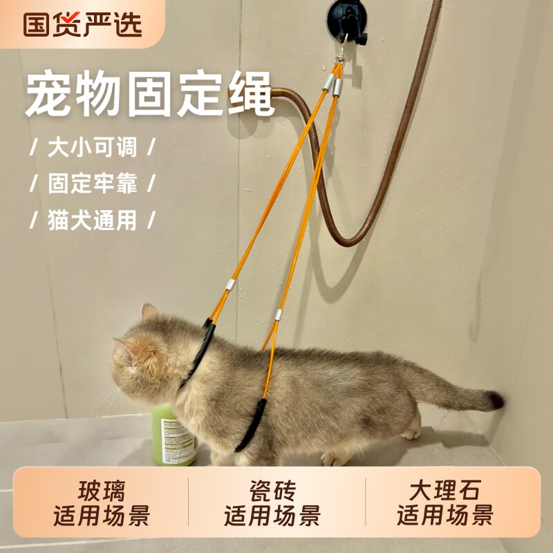 猫咪洗澡固定器猫洗澡神器剪毛洗猫宠物美容台吊绳防抓防咬固定绳