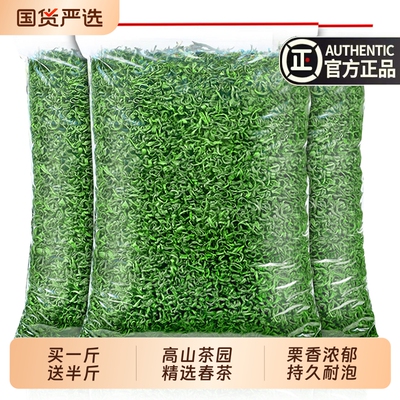 绿茶发1.5斤 2026新茶叶春茶毛尖茶浓香型高山云雾散装官方旗舰店