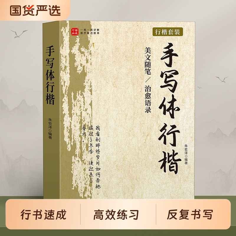 行楷字帖成人练字女生字体漂亮练字帖行书硬笔书法临摹练字本画本