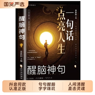 醒脑神句抖音同款一句话点亮人生人间清醒处事名言一句顶一万句警句座右铭名人名言格言句子星球读者励志书正版命运勇气治愈指南