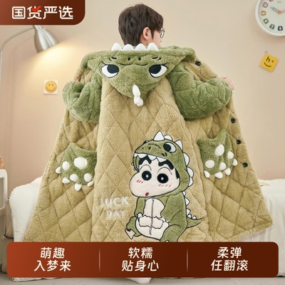 2025儿童珊瑚绒男童睡衣家居服