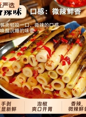 网红手剥笋500克单包开袋即食香辣笋尖新鲜竹笋泡椒嫩笋休闲零食