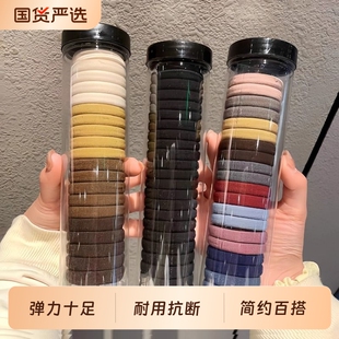 2025新款 高弹力耐用无缝发绳橡皮筋发圈皮筋女头绳高马尾皮套头饰