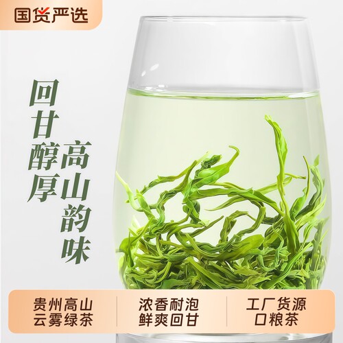 2026新茶绿茶春茶云雾高山茶叶非毛尖茶日照浓香型炒青明前袋装