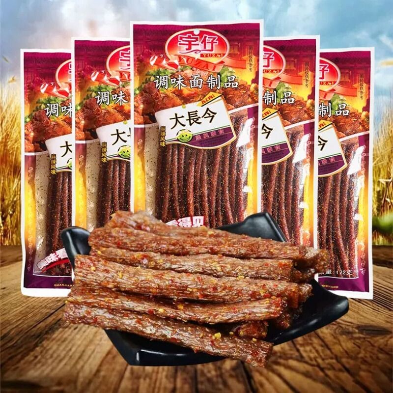 宇仔大长今儿时零食8090后童年休闲小吃麻辣面筋辣条袋装怀旧经典