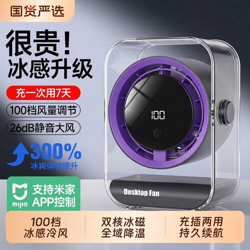 2026新款桌面小型风扇制冷循环扇