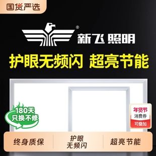 新飞集成吊顶厨房灯吸顶灯卫生间平板嵌入式面板灯铝扣板灯照明